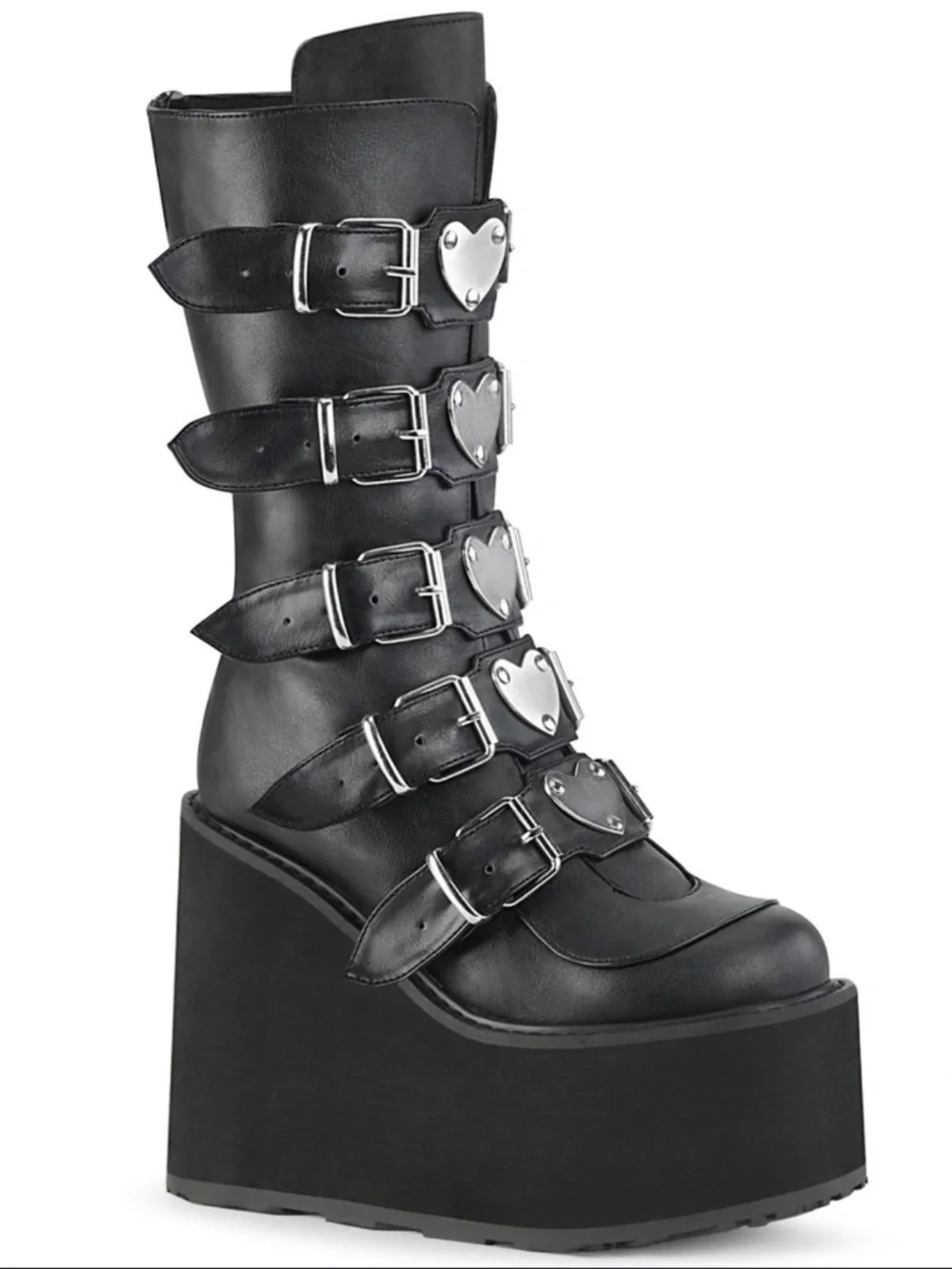 Dolls kill platform buckle festival boots